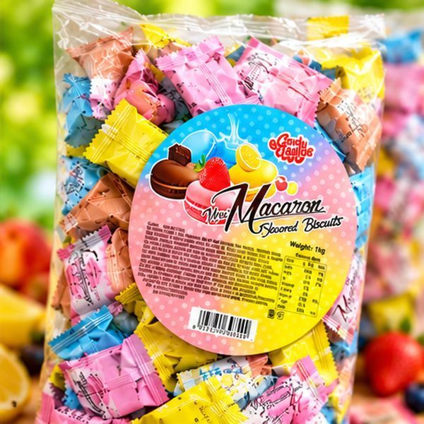 Печиво Макаронс Mini Macaron Candy Taylor асорті 6 смаків в індивідуальній упаковці 1 кг МК-1 фото